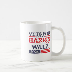 For Kamala Harris Tim Walz Veterans For Harris Coffee Mug