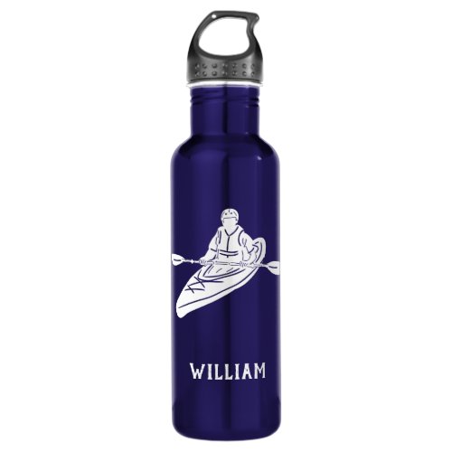For Kayakers Personalized Kayak Stainless Steel Water Bottle