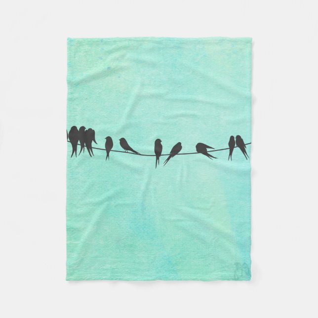 For Kids, Birds On A Wire charming Childs blanket (Front)
