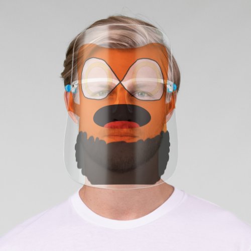 For Kids Orange Monster Face Shield