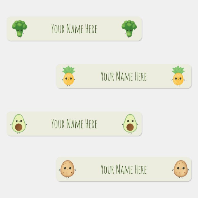 For Kids Personalized Name Labels (Group)