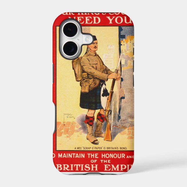 For King and County Iphone Case (Back)