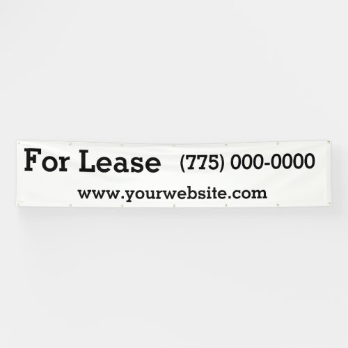 For Lease 12 Foot Banner