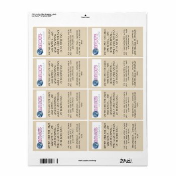 For Lg.    Small Wine Bottles   Jars   Small Water Label by CREATIVEWEDDING at Zazzle