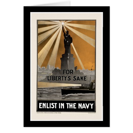 For Liberty's Sake ~ Enlist in the Navy (Front)