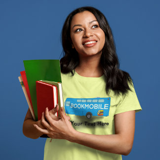 For Librarians, Book Lovers, Bookmobile Graphic T-Shirt