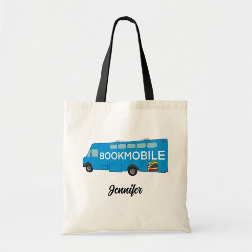 For Librarians Book Lovers Bookmobile Graphic Tote Bag
