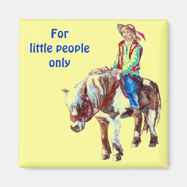 For little people only - fridge magnet (Front)