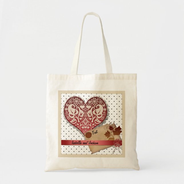 For loved ones, love tote bag (Front)