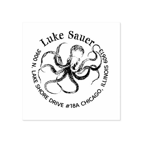 for Luke octopus return address stamp