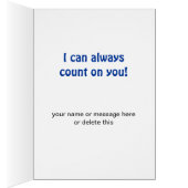 For Math Teacher Funny Gorilla Counting Customized Cards (Inside (Right))