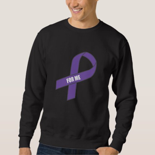 For Me Purple Ribbon Sweatshirt