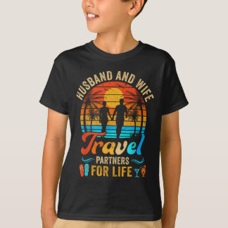 For Men Husband Wife Travel Partners Life T-Shirt