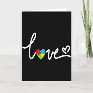 For Men Women Autism Awareness Tee Plus Size Card