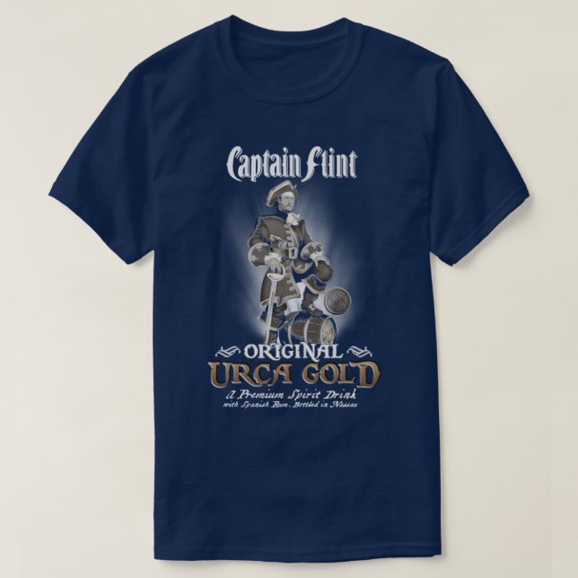 For Men Women Captain Flint Rum Halloween T-Shirt (Design Front)