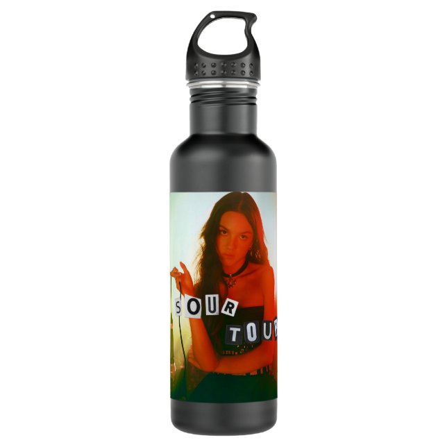 For Men Women Sour Tour Olivia Rodrigo Inspired Me Stainless Steel Water Bottle (Front)