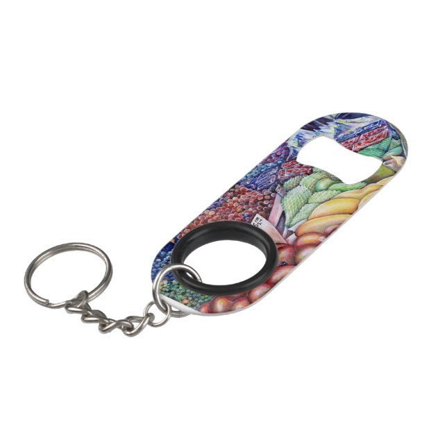 For Mental Consumption Only Keychain Bottle Opener (Front Angled)