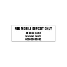 For Mobile Deposit Only Customer Name Bank Account