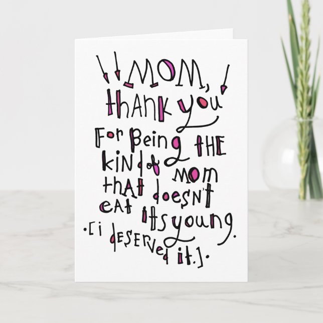 For Mom Card (Front)