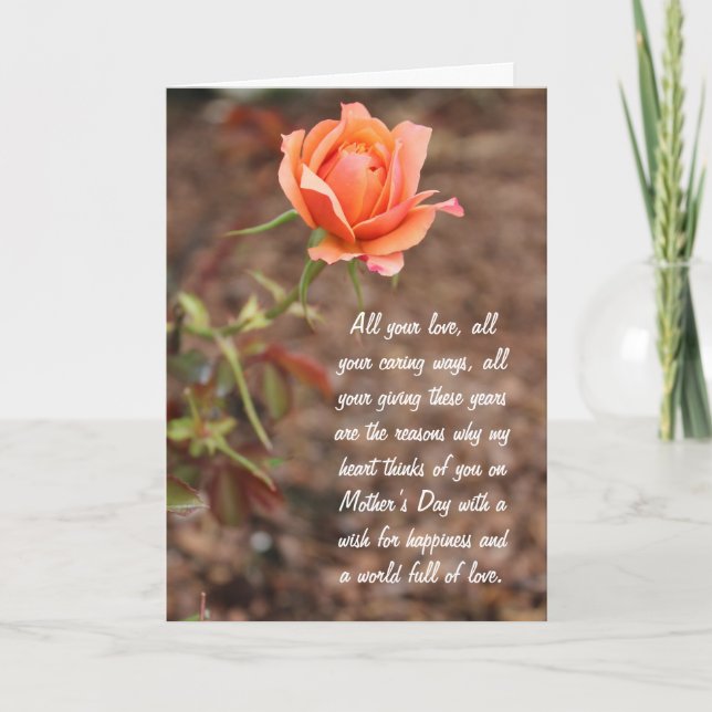 For mom Happy Mother's Day Card (Front)