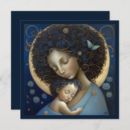 For Mom on Mothers Day Mother and Child Card