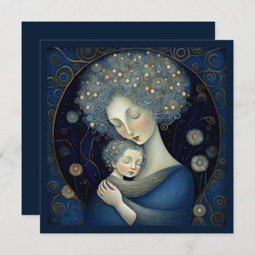 For Mom on Mothers Day Mother and Child Card