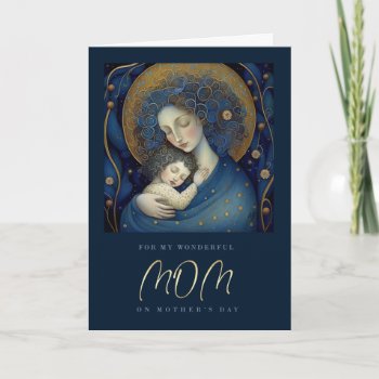 For Mom On Mother's Day. Mother And Daughter  Card by artofmairin at Zazzle