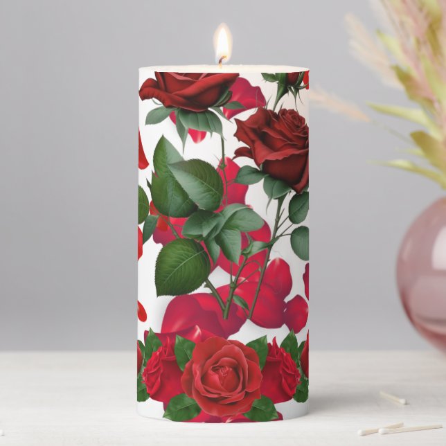 For more love and romance pillar candle (In Situ)