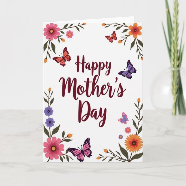 For Mother A Springtime Card (Front)