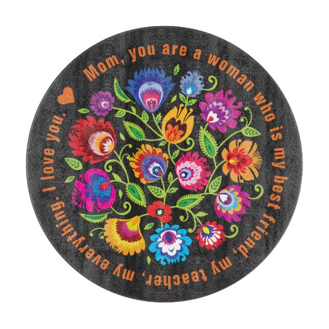 For Mother Polish folklore composition  Cutting Board (Front)