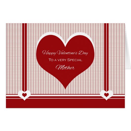 for Mother Valentine's Day Hearts Cards (Front Horizontal)