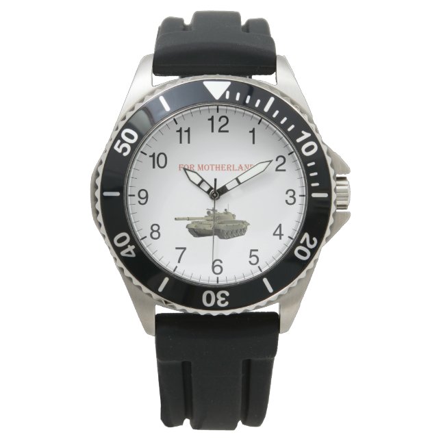 For Motherland T-62M Soviet Russian Tank Watch (Front)