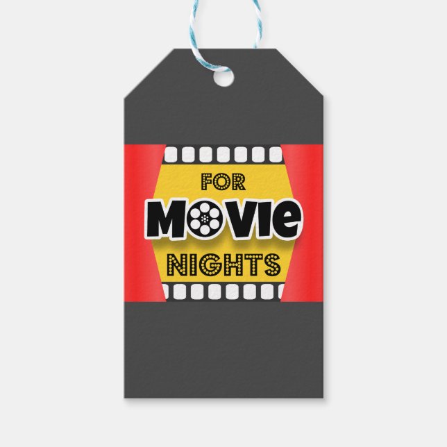 For Movie Nights Gift Tags (Front)