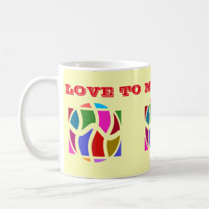 For Mum and Dad art cream colors message Coffee Mug