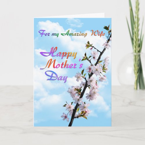 For my Amazing Wife Happy Mothers Day Card