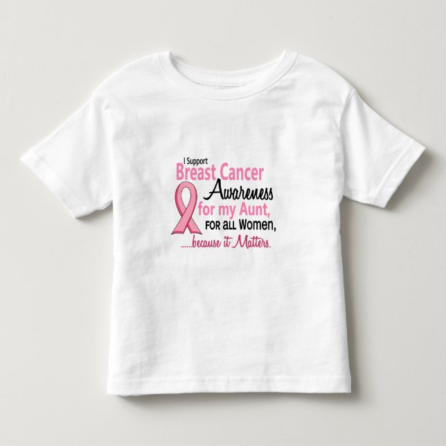 For My Aunt Breast Cancer Awareness Toddler T-shirt (Front)