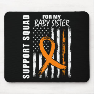 For My Baby Sister Leukemia Warrior Awareness Mouse Pad