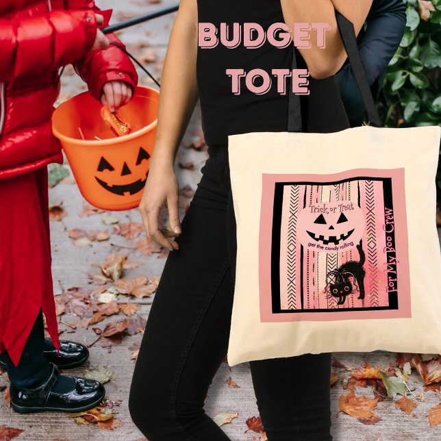 For My Boo Crew - Pink Pumpkin Halloween Tote Bag (For My Boo Crew - Pink Pumpkin Halloween Tote Bag)