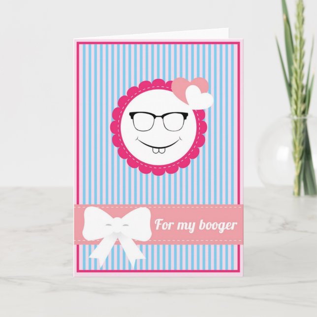 For My Booger Holiday Card (Front)