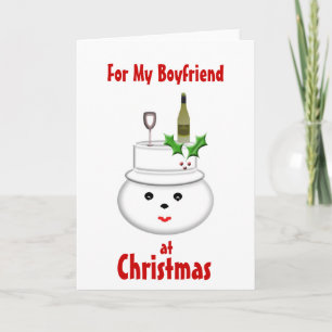 For My Boyfriend at Christmas Card