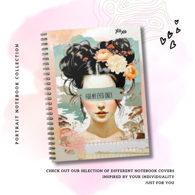 "For My Eyes Only" Soft Pastel Notebook (Creator Uploaded)