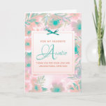For My Favorite Auntie Mother&#39;s Day Card at Zazzle