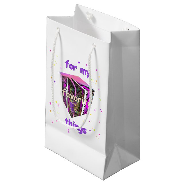 For My Favorite Things Small Gift Bag (Front Angled)