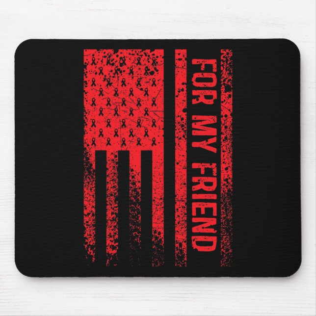 For My Friend Blood Cancer Awareness  Mouse Pad (Front)