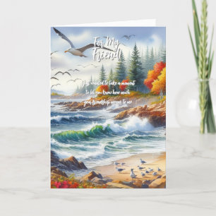 For my Friend Letterpress Thank You Card