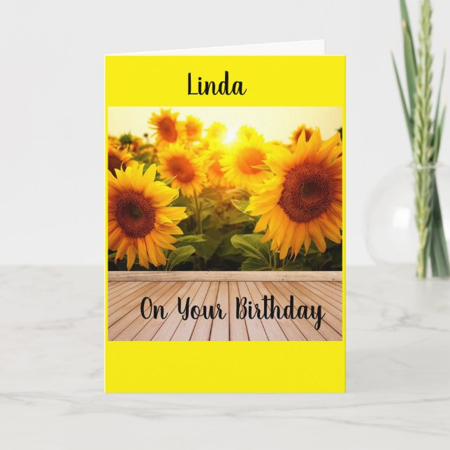 FOR MY FRIEND LINDA ON HER BIRTHDAY CARD (Front)