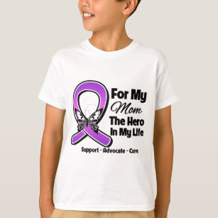 Flowers Muscle Shirt TooLoud Hope for a Cure Purple Ribbon Crohn’s Disease