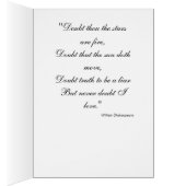 For My Love Red Rose Card (Inside (Right))