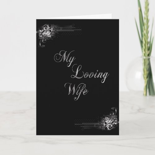For my Loving Wife Card