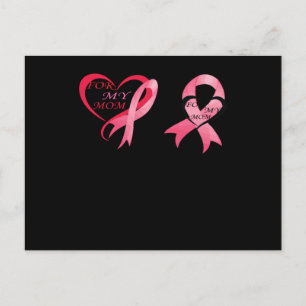 For My Mom Breast Cancer Awareness Invitation Postcard